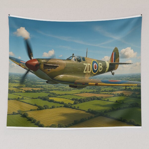 Item preview, Supermarine Spitfire Over the English Countryside designed and sold by Skyframe Aviation.