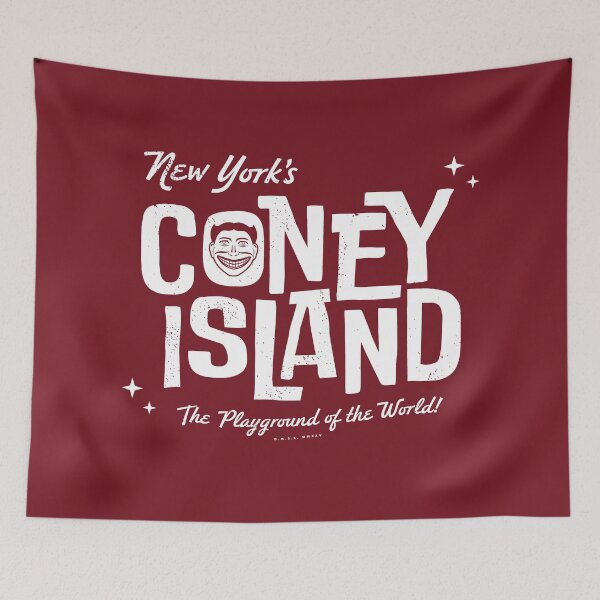 Item preview, New York Coney Island Retro Lettering designed and sold by deadmansupplyco.