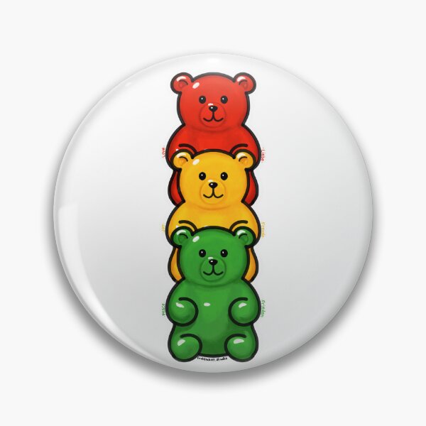 Item preview, Love, Joy, Peace – Gummy Bear Totem Frohlocket Sticker designed and sold by Frohlocket.