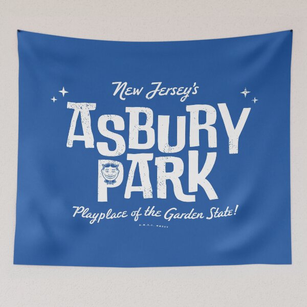 Item preview, New Jersey Asbury Park Retro Lettering designed and sold by deadmansupplyco.