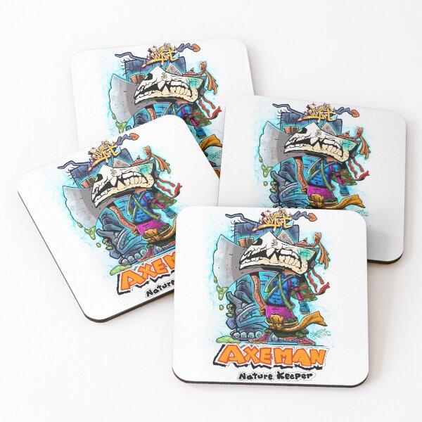 Item preview, Axe Man: Nature Keeper – Urban Fantasy Hero Art designed and sold by chamnongart.