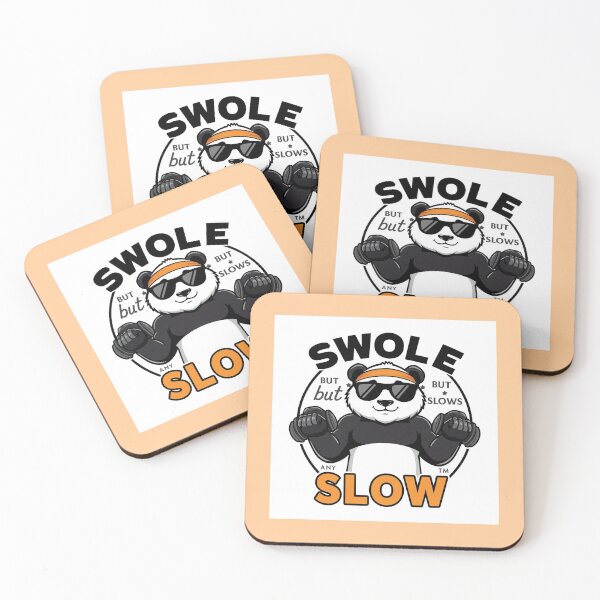 Item preview, Swole but Slow – Funny Gym Panda Design designed and sold by PumpedPanda.