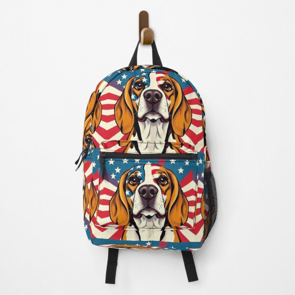 Item preview, Patriotic Furry Friends: US? "Loyal & Proud" – American Beagle Art Print designed and sold by BloodSweatNTers.
