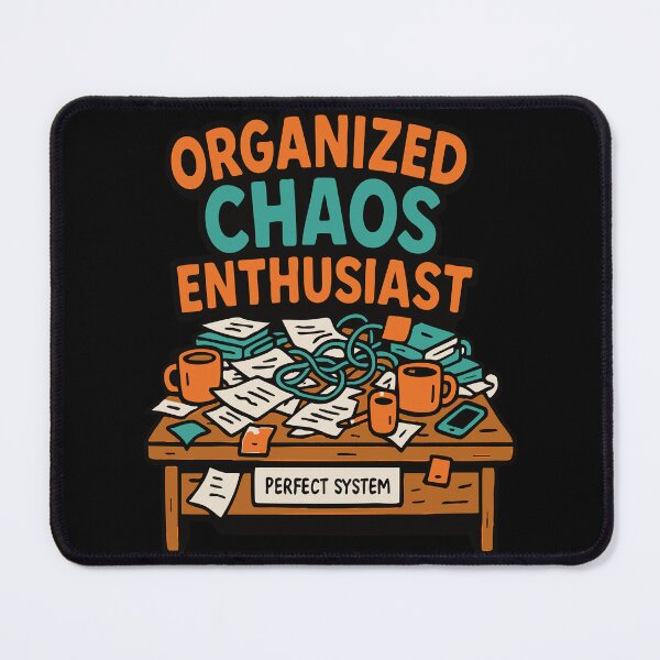 Item preview, Organized Chaos Enthusiast Messy Desk designed and sold by alw951.