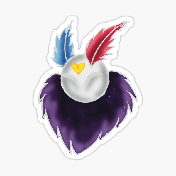 Mothman Polyamorous Head Sticker
