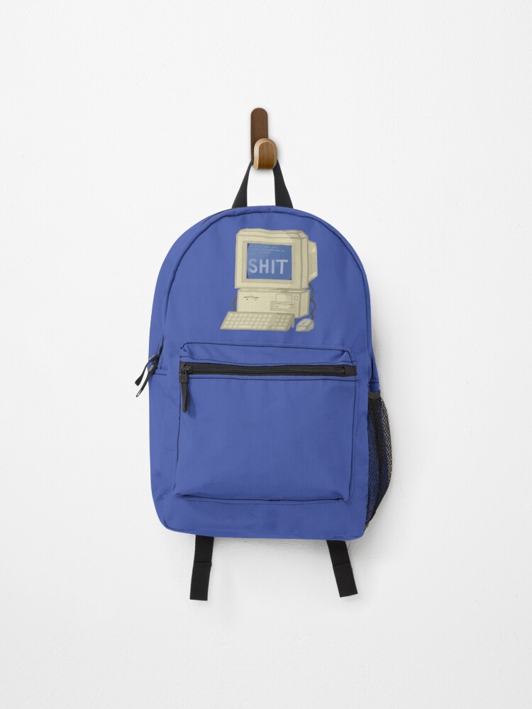 Thumbnail 1 of 3, Backpack, Blue Screen Computer designed and sold by FrogStickerShop.