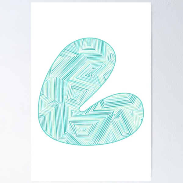 Item preview, L - Letter L - Colourful Pattern designed and sold by JodieMarieArt.