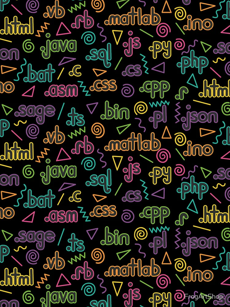 Thumbnail 4 of 4, Samsung Galaxy Phone Case, Retro File Extension Pattern designed and sold by FrogArtShop.