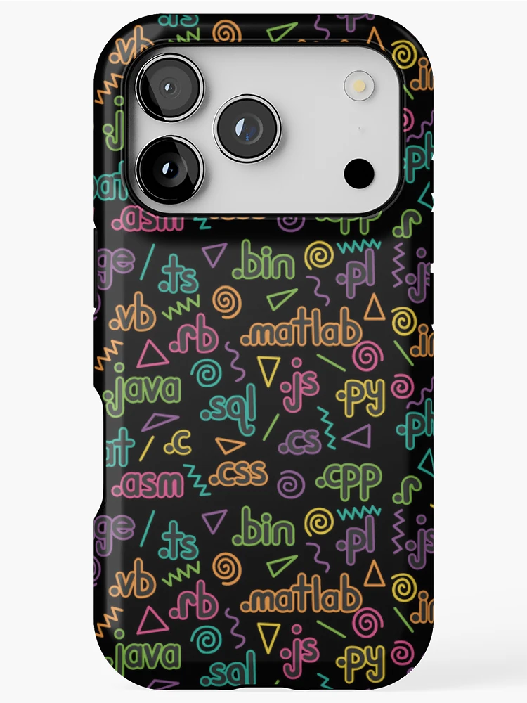Thumbnail 1 of 4, iPhone Case, Retro File Extension Pattern designed and sold by FrogArtShop.