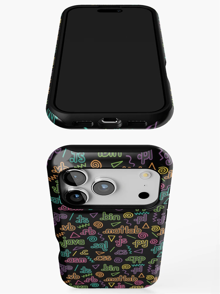 Thumbnail 3 of 4, iPhone Case, Retro File Extension Pattern designed and sold by FrogArtShop.