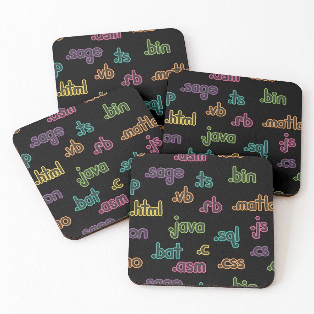 Item preview, Coasters (Set of 4) designed and sold by FrogStickerShop.