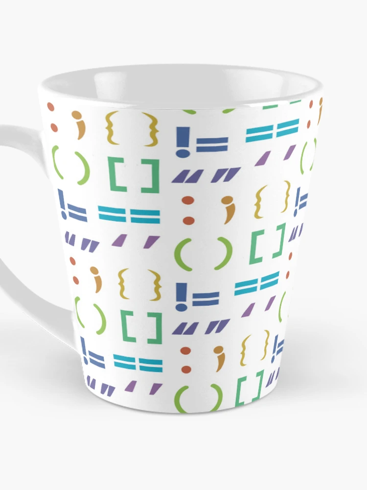 Thumbnail 3 of 4, Coffee Mug, Multicolor Coding Symbol Set designed and sold by FrogArtShop.