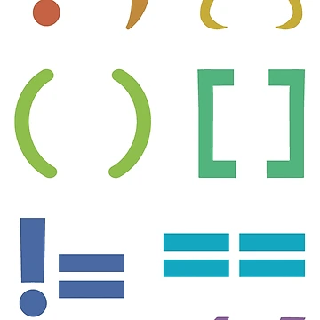 Artwork thumbnail, Multicolor Coding Symbol Set by FrogArtShop