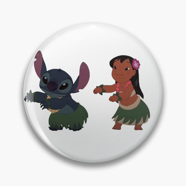 Item preview, Lilo and Stitch Hula Dance – Cute Hawaiian Duo Sticker designed and sold by rnlvinylworkz.