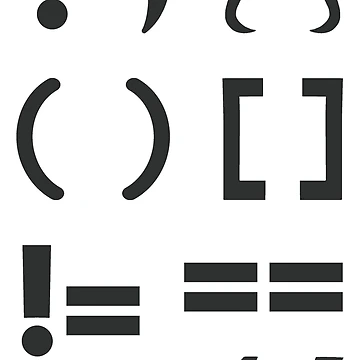 Artwork thumbnail, Coding Symbol Set by FrogArtShop