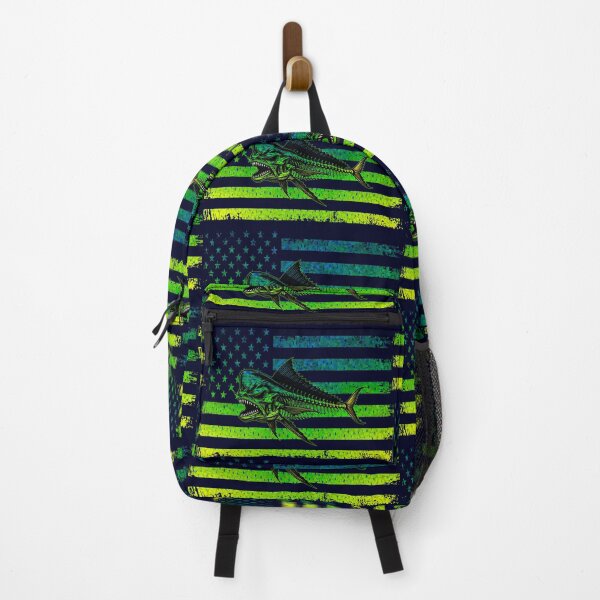 Item preview, Patriotic Mahi Mahi Skeleton Flag designed and sold by artistwill.