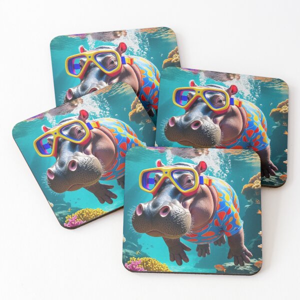 Item preview, Hippo swimming designed and sold by Carritz.