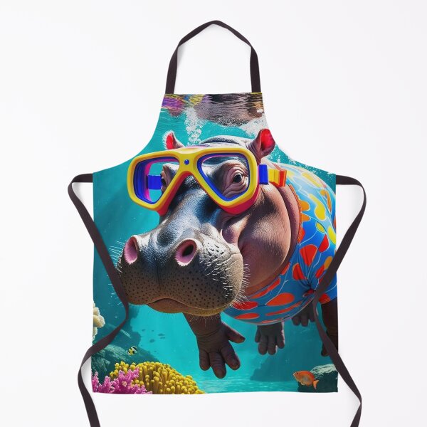 Item preview, Hippo swimming designed and sold by Carritz.