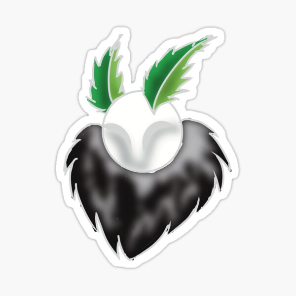Mothman Aromantic Head Sticker