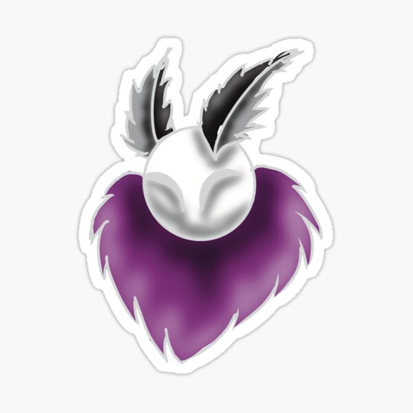 Mothman Asexual Head Sticker