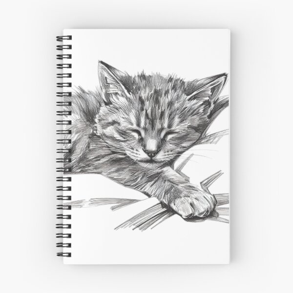 Item preview, Sleeping cat artwork drawn with clay designed and sold by SanchillShop.