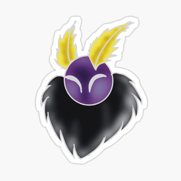 Mothman Nonbinary Head Sticker