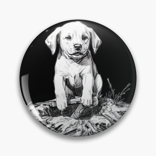 Item preview, Dog digging art with clay designed and sold by SanchillShop.