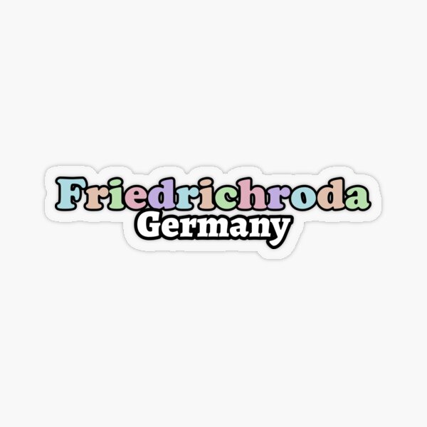 Friedrichroda Germany Travel Luggage Laptop Transparent Sticker