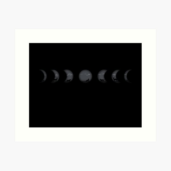 Item preview, Marauders Moon Phases Black designed and sold by Friend of Frogs.