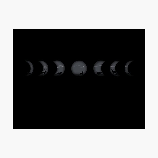 Item preview, Marauders Moon Phases Black designed and sold by Friend of Frogs.