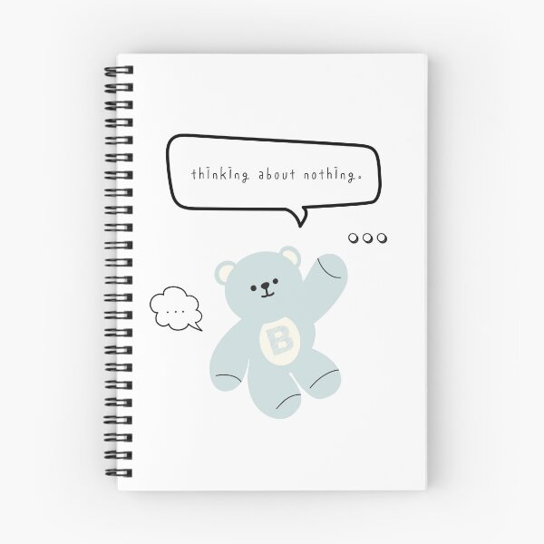 Item preview, Mono Bear Mood – Thinking About Nothing (White / Transparent) designed and sold by mintmono-studio.