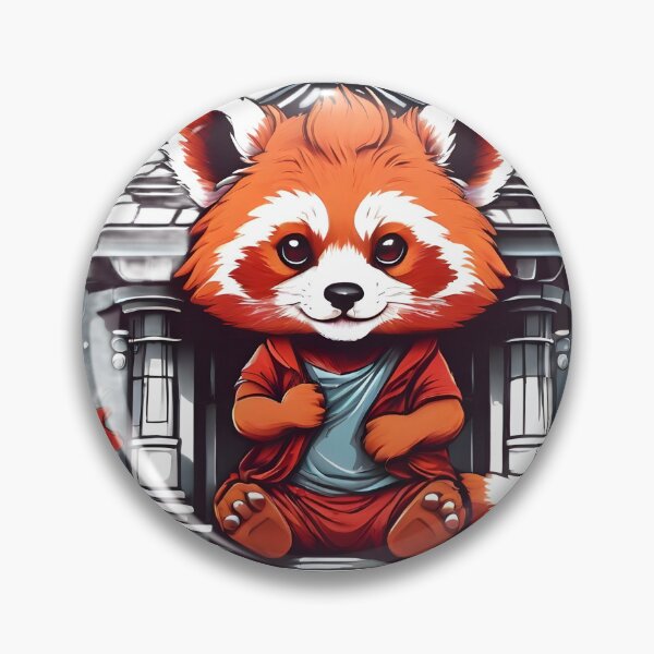 Item preview, cute red panda in the temple designed and sold by Karaz's Animal Kingdom.