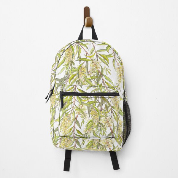 Item preview, Australian Melaleuca or Bottlebrush native plant botanical pattern designed and sold by Nadya Neklioudova.
