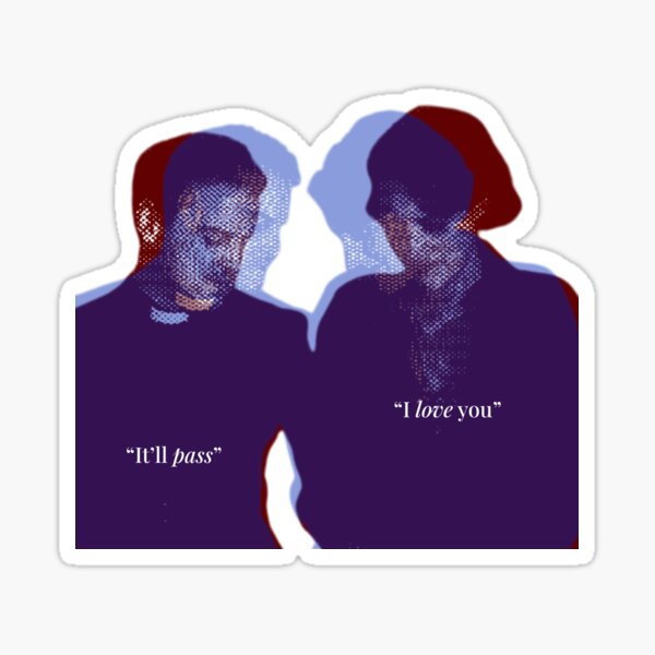 Vista previa del artículo con la obra «Pasará la pegatina de Fleabag», diseñado y vendido por Letters to Margot.