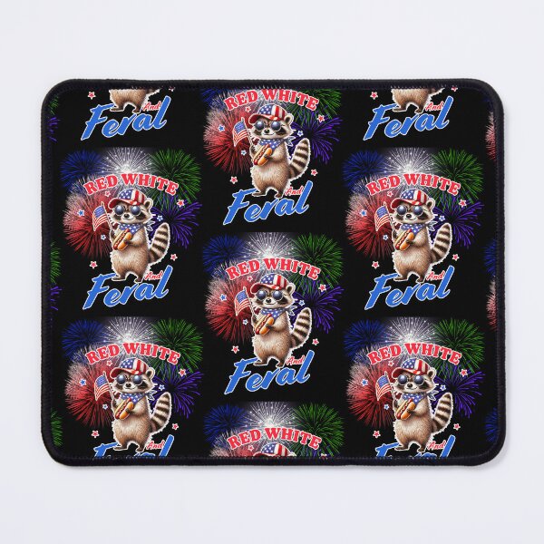 Item preview, Party In The Usa 4th Of July Raccoon designed and sold by WoodburyLake.