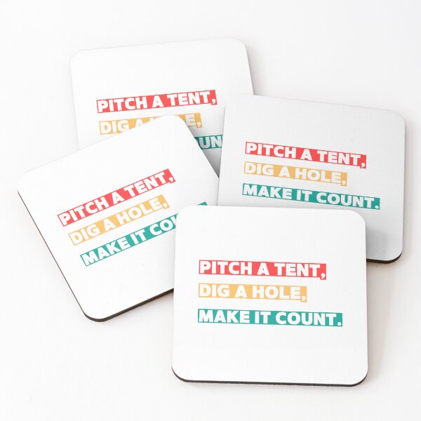 Item preview, Pitch A Tent Dig A Hole Make It Count – Funny Camping Design designed and sold by sniffpad.