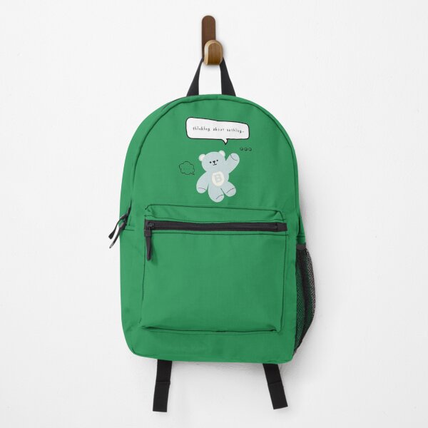 Item preview, Mono Bear Mood – Thinking About Nothing (Green Square) designed and sold by mintmono-studio.