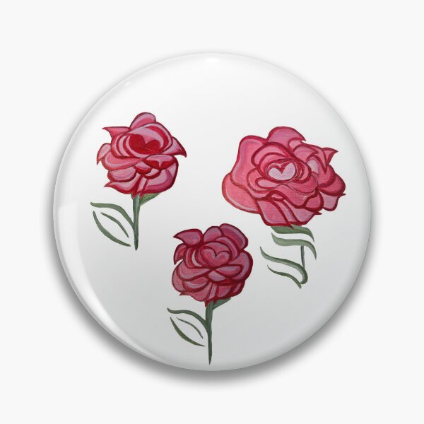 Item preview, Three Roses – Abstract Formline Florals designed and sold by vwalterson.