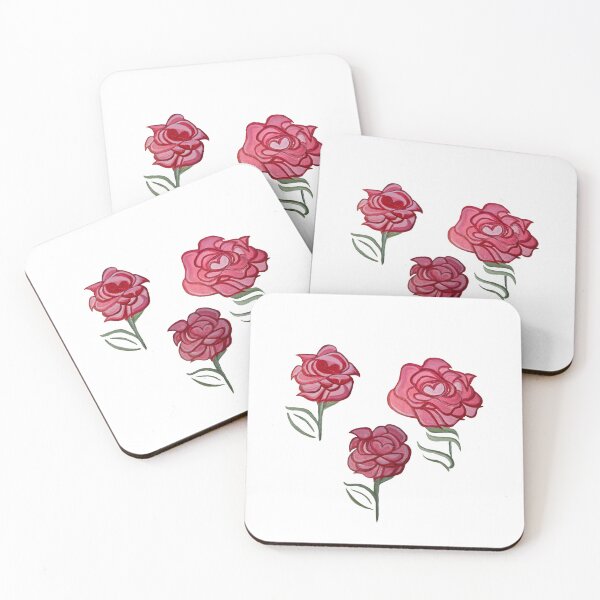 Item preview, Three Roses – Abstract Formline Florals designed and sold by vwalterson.