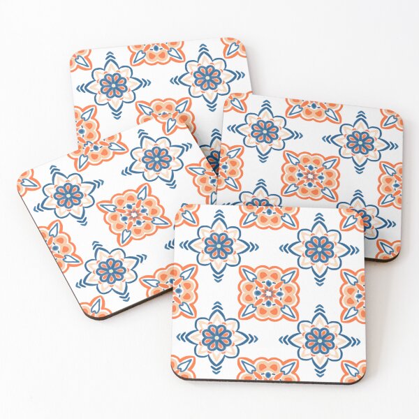 Item preview, Azulejos naranjas y azules designed and sold by Basma.el.gohary.