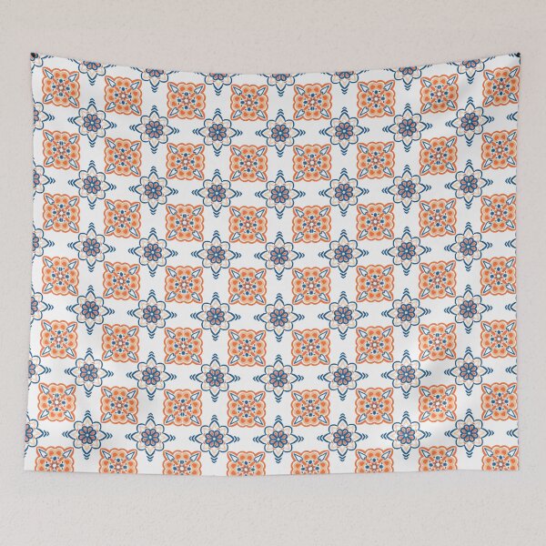 Item preview, Azulejos naranjas y azules designed and sold by Basma.el.gohary.