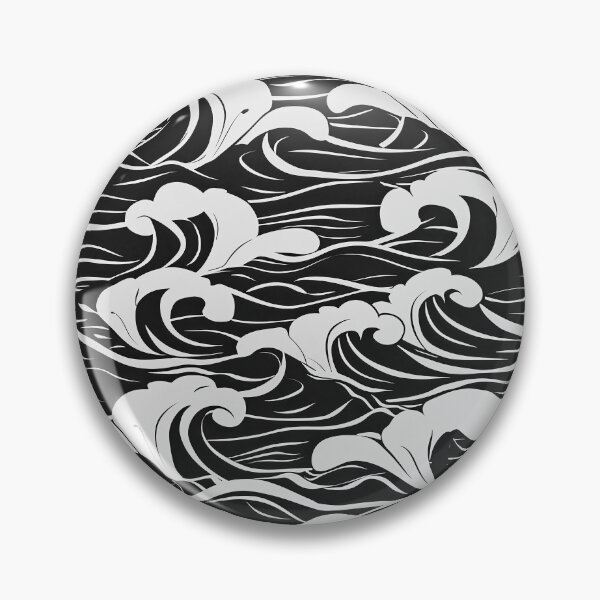 Item preview, Big Wave Asian-Inspired Black And White Designs designed and sold by DEC02.