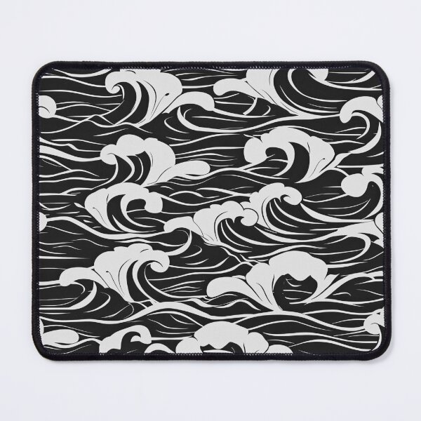 Item preview, Big Wave Asian-Inspired Black And White Designs designed and sold by DEC02.