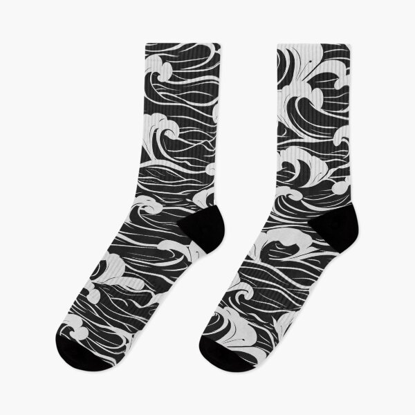 Item preview, Big Wave Asian-Inspired Black And White Designs designed and sold by DEC02.