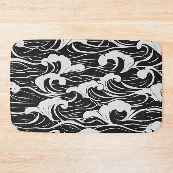 Item preview, Big Wave Asian-Inspired Black And White Designs designed and sold by DEC02.