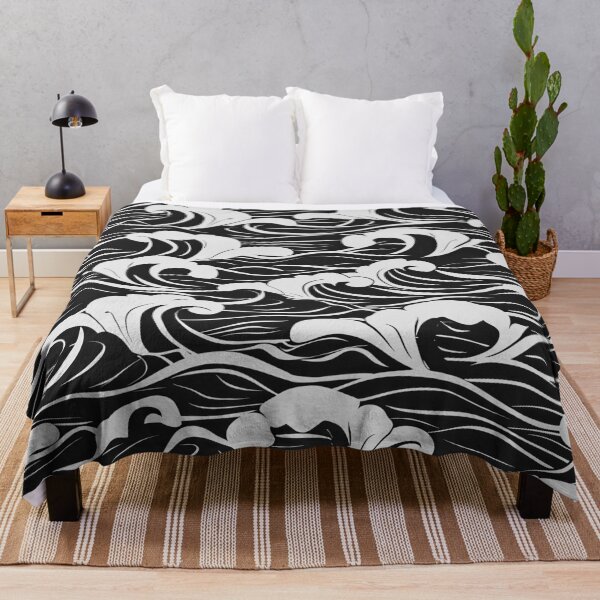 Item preview, Big Wave Asian-Inspired Black And White Designs designed and sold by DEC02.