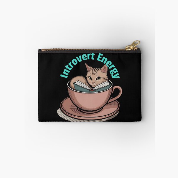 Item preview, Funny Introvert Reading Cat  designed and sold by Bliss Find And Design.