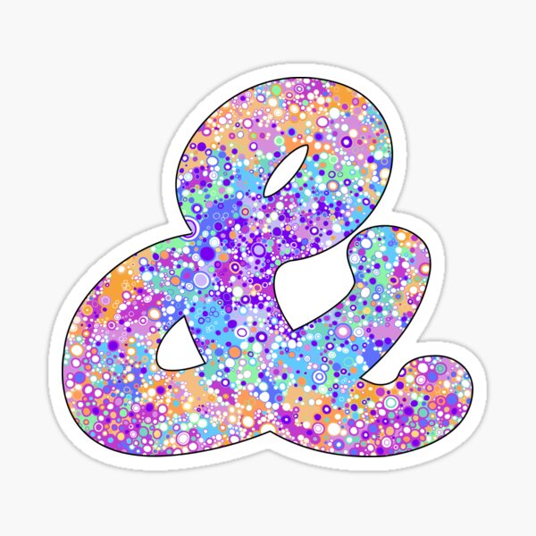 Item preview, AND Symbol - And - Colourful Pattern designed and sold by JodieMarieArt.