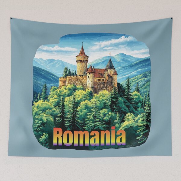 Item preview, Scenic Romania – Carpathian Mountains & Castle designed and sold by Myra365Art.