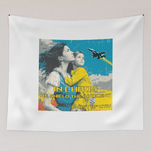 Item preview, We Shield The Innocent , Brave Ukraine. designed and sold by Quantum Immortality.